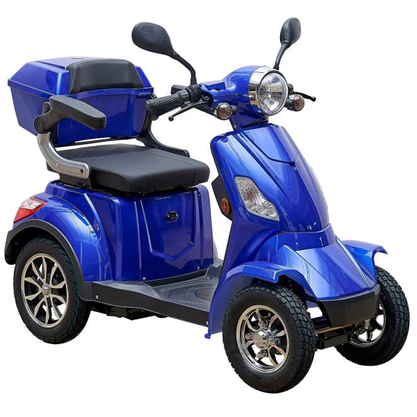 E-nova electric-powered wheelchair device blue