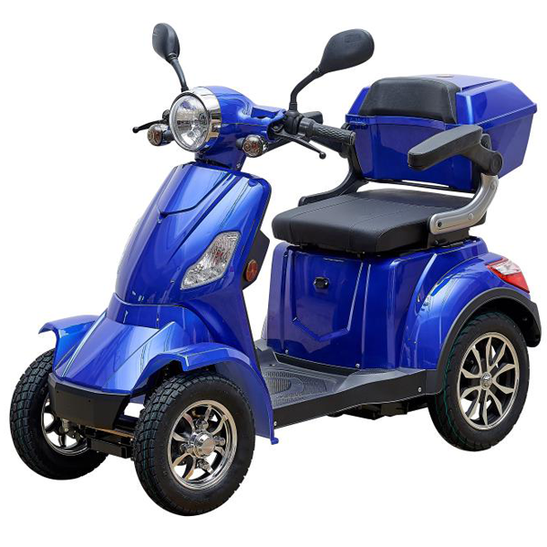E-nova electric-powered wheelchair device blue