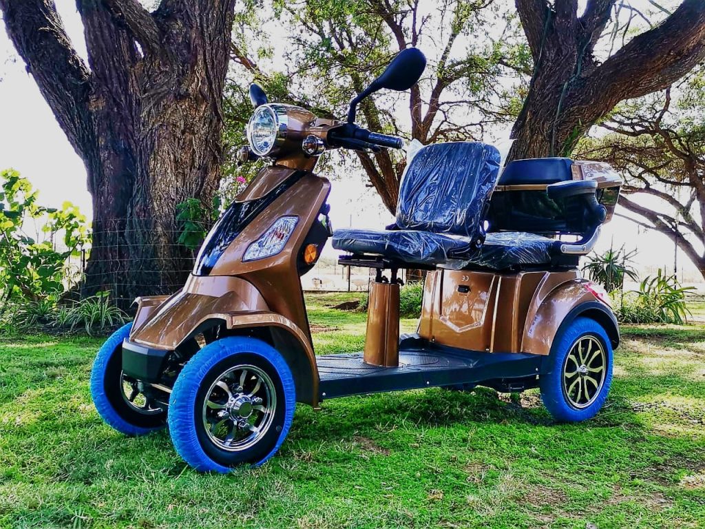 two seater bronze electric mobility four wheeler
