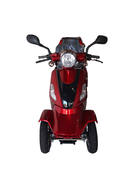 electric mobility vehicle red front view
